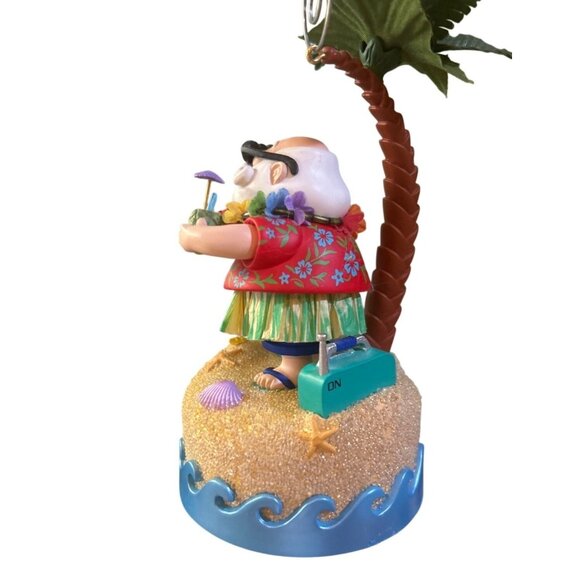 Christmas - Santa Beach Scene Musical Ornament‎ 2004 Hallmark  - Vintage - Picture 7 of 7